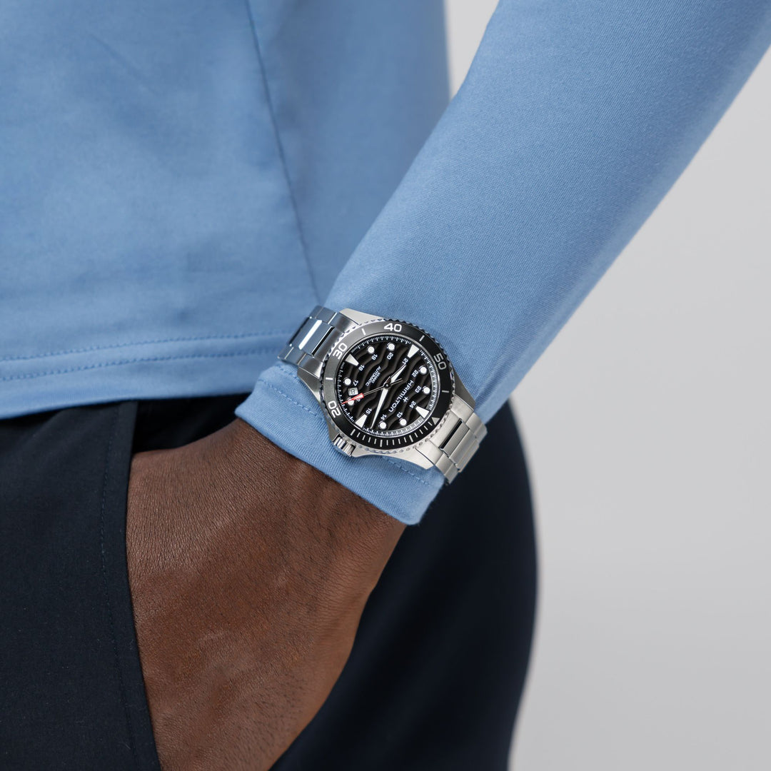HAMILTON H82415130 Khaki Navy Scuba Auto Karóra