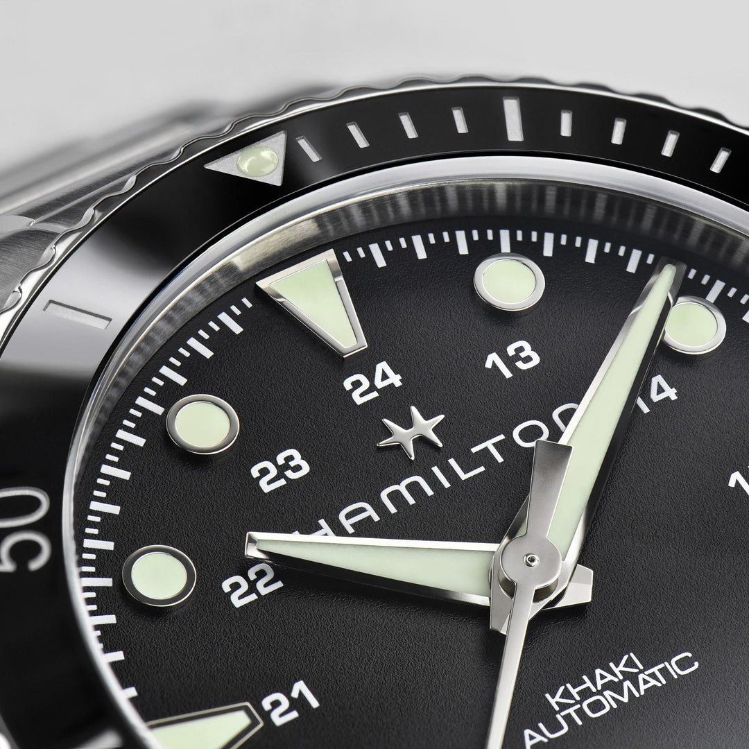 HAMILTON H82515130 Khaki Navy Scuba Auto Karóra