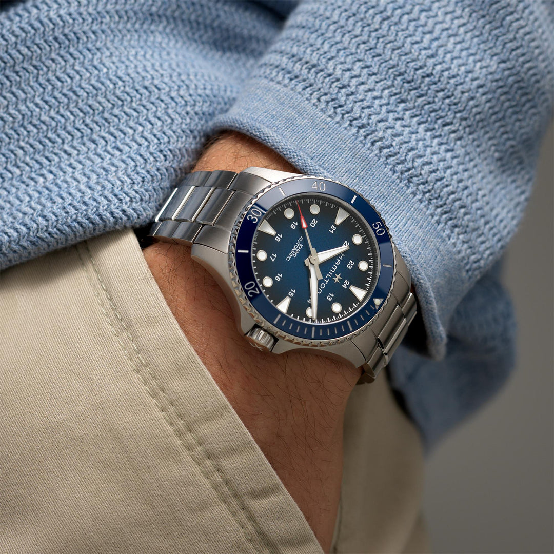 HAMILTON H82505140 Khaki Navy Khaki Scuba Karóra