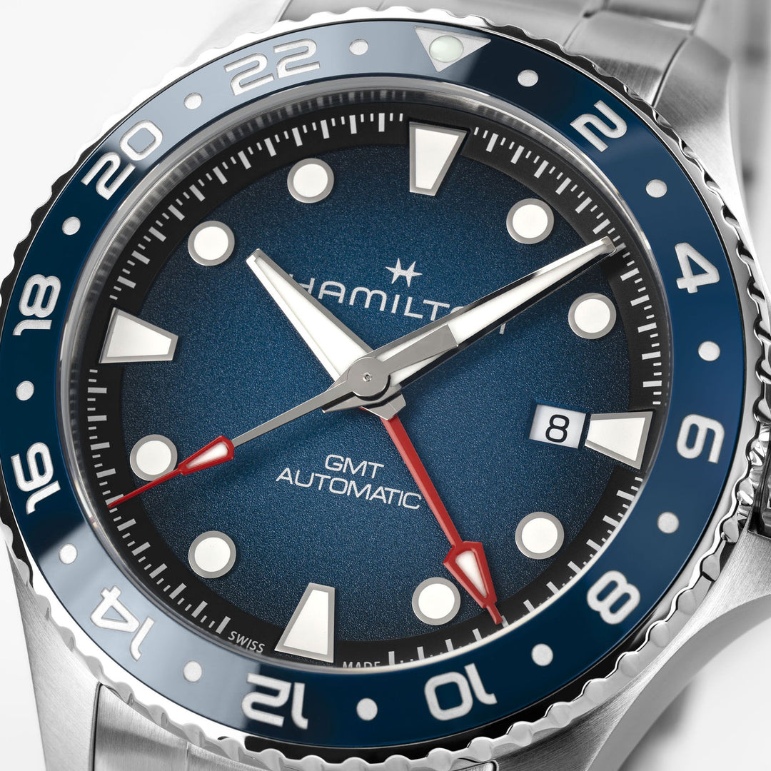 HAMILTON H82535140 Khaki Navy Scuba Auto GMT Watch