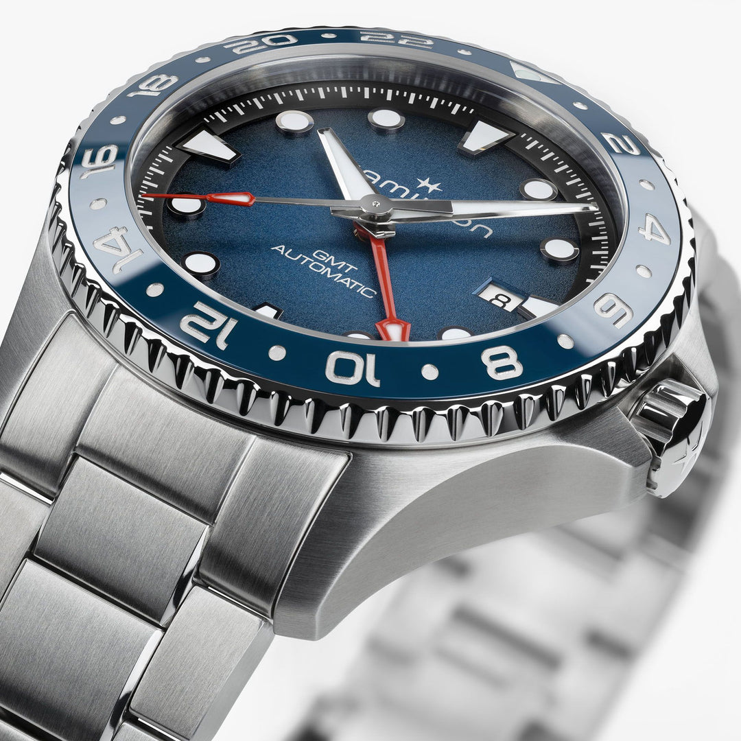 HAMILTON H82535140 Khaki Navy Scuba Auto GMT Watch