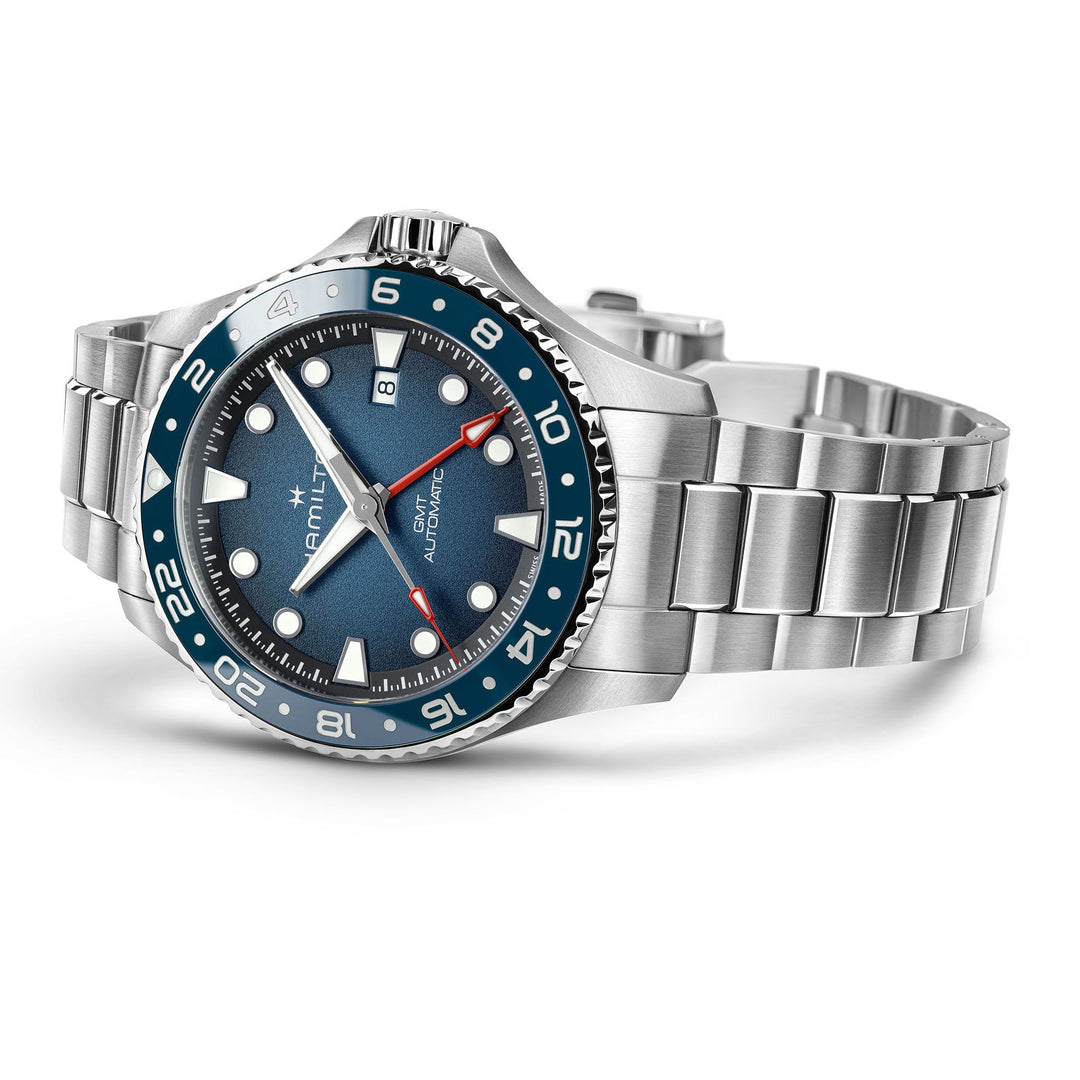 HAMILTON H82535140 Khaki Navy Scuba Auto GMT Watch