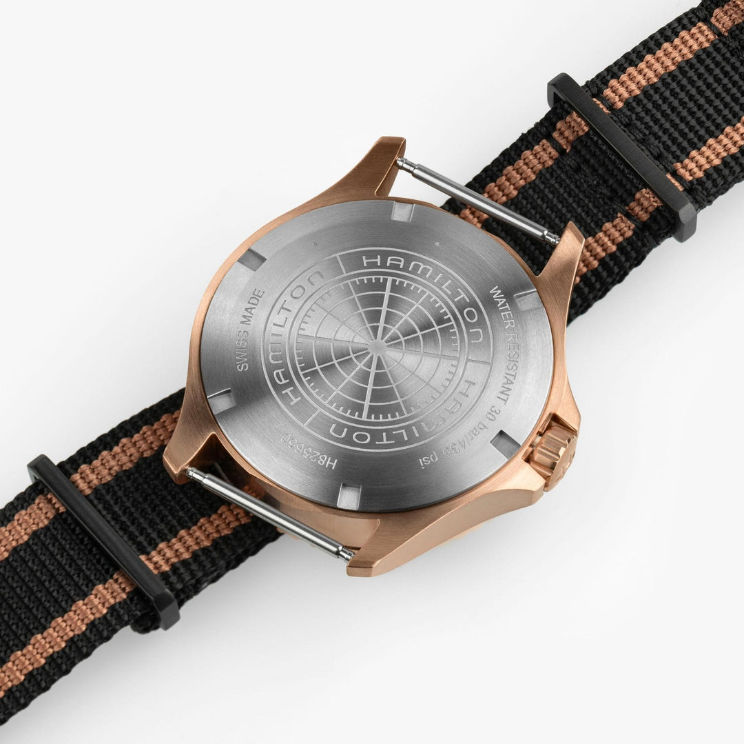 HAMILTON H82565930 Khaki Navy Scuba Automatic GMT Karóra