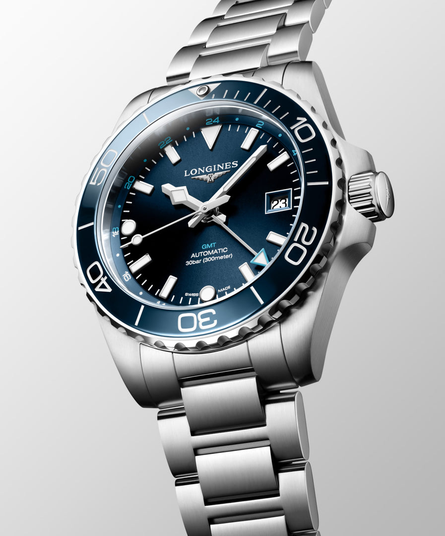 LONGINES L37904966 HYDROCONQUEST GMT Watch