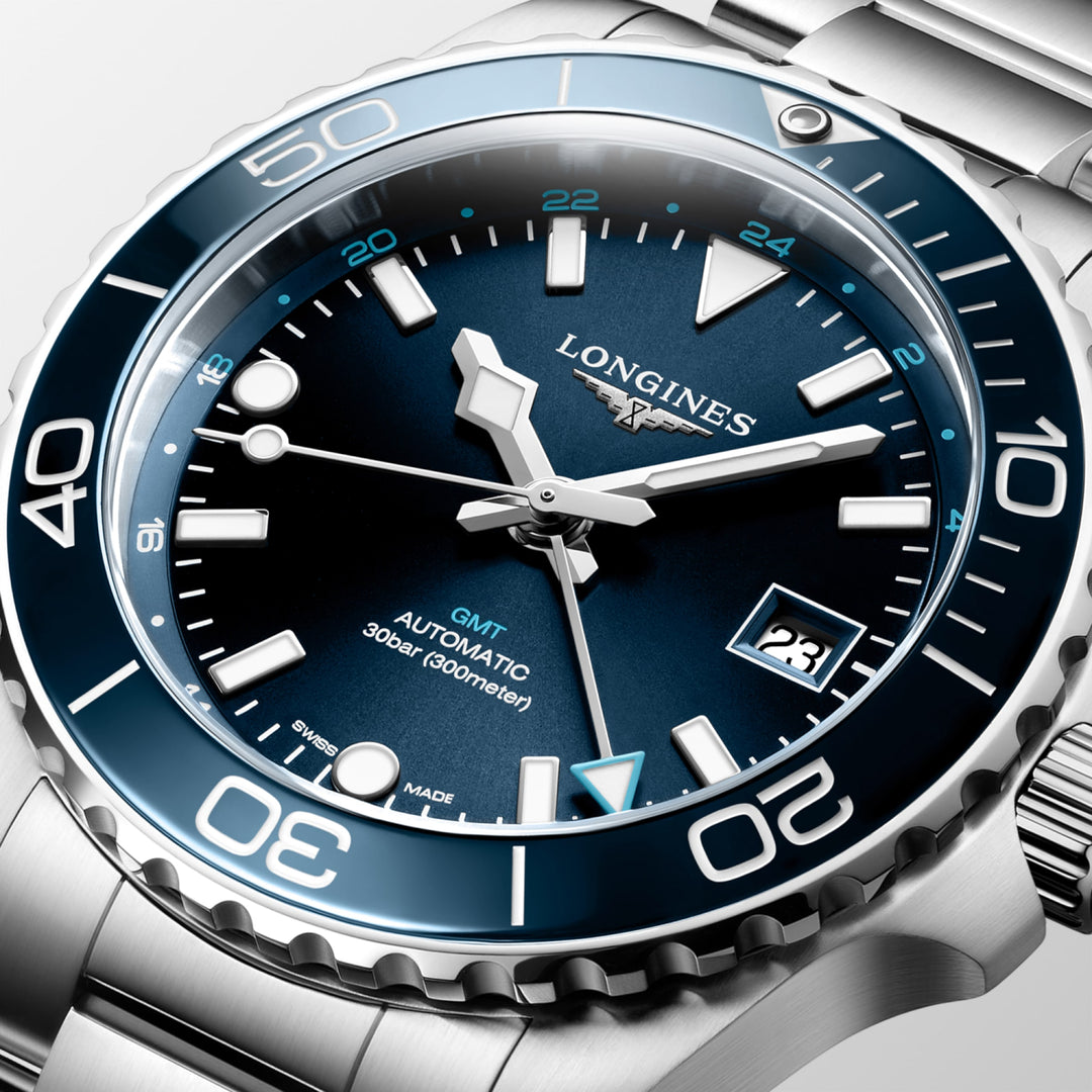 LONGINES L37904966 HYDROCONQUEST GMT Watch