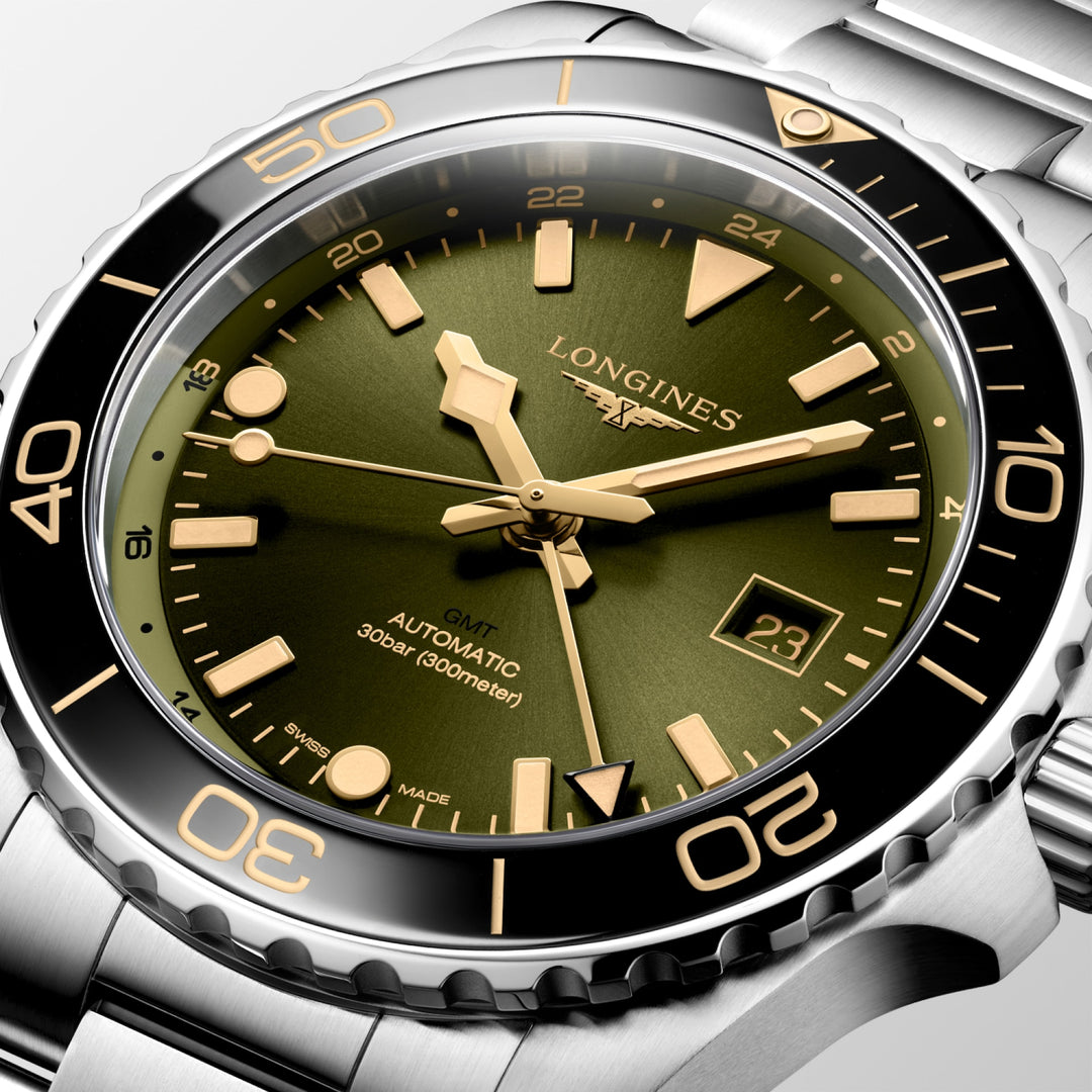 LONGINES L38904066 HydroConquest GMT Karóra